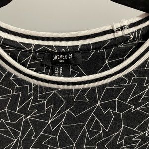 Forever 21 T-Shirt with Collar Accent